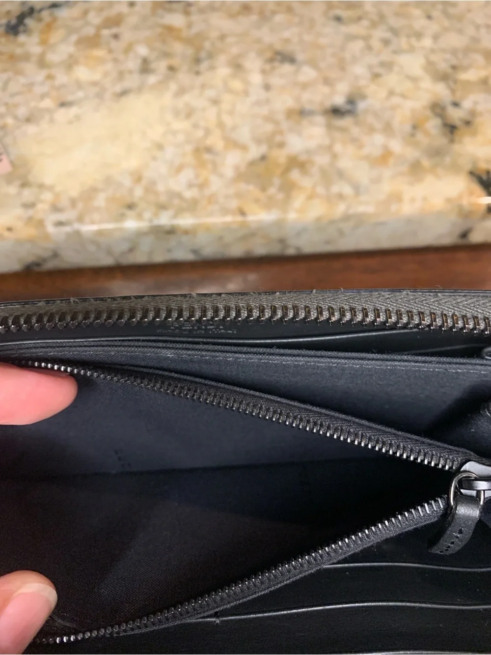 Fendi Monster Black, White and Gray Leather Zip-Around Wallet - Picture 14 of 17